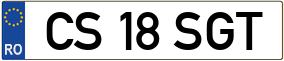 Trailer License Plate